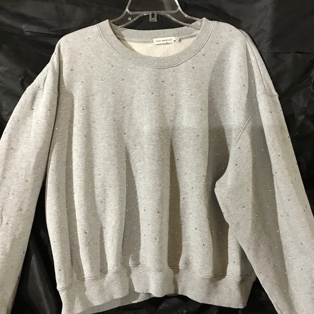 Good American sequin sweatshirt